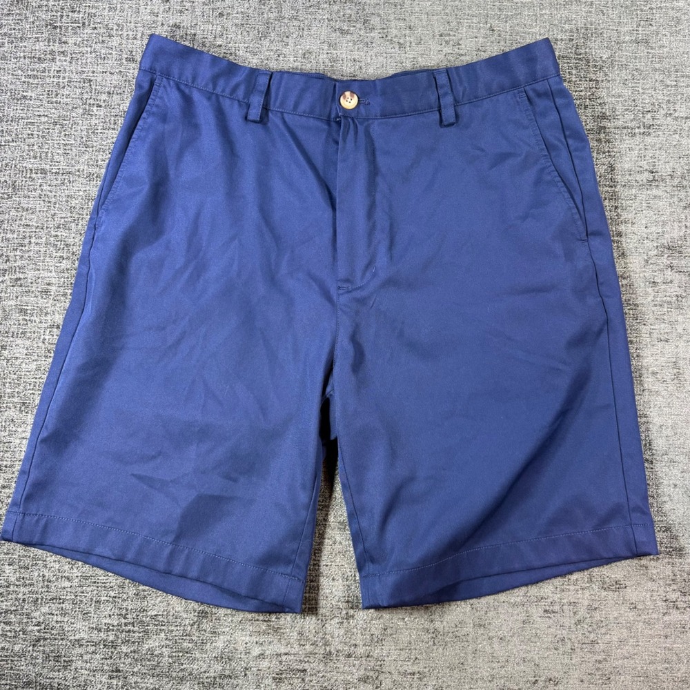 Vineyard Vines Links Short Mens 34 Navy Blue Performance Golf Shorts
